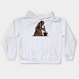 Afrocentric Mother And Baby Kids Hoodie